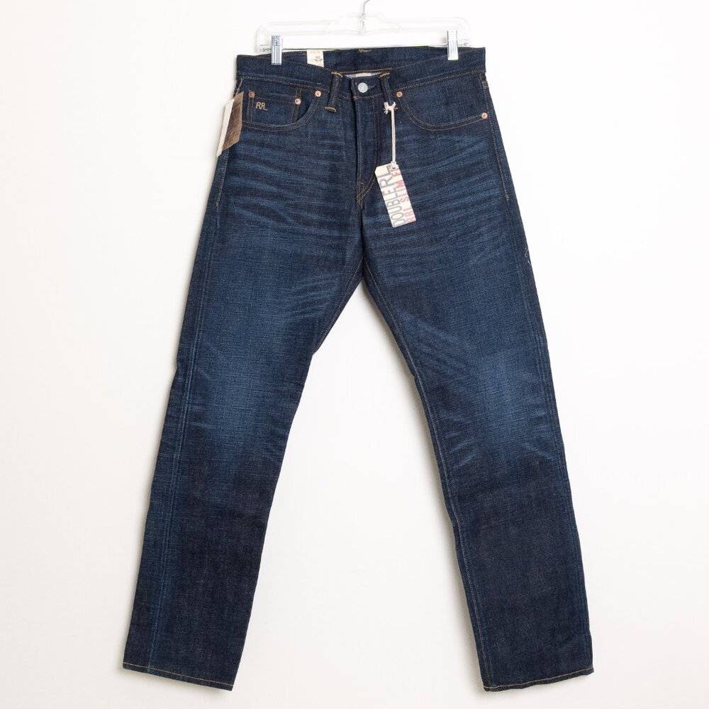 RRL Ralph Lauren Selvedge Denim Jeans 31x30 East West Slim Fit Made in USA - Picture 2 of 16